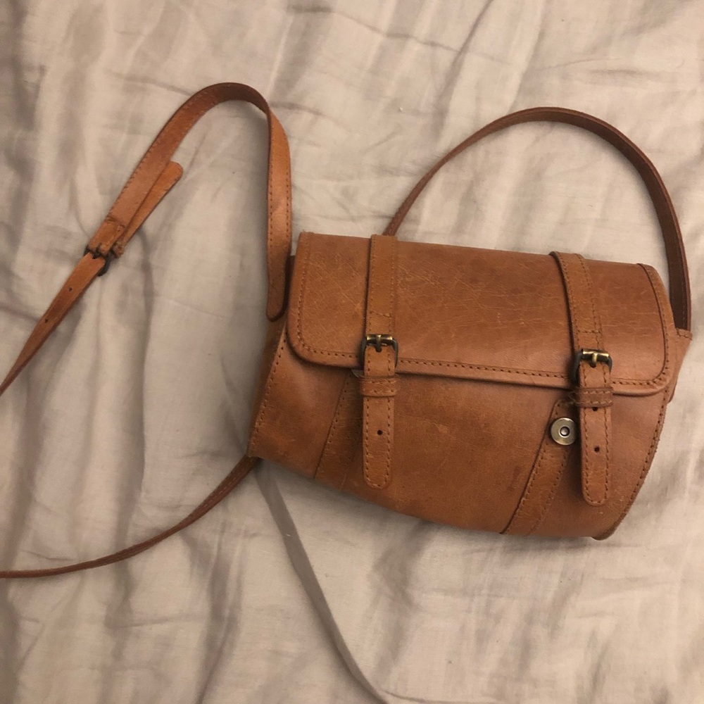 Zara leather crossbody bag